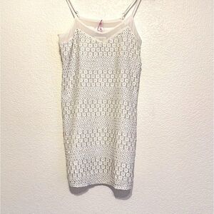 NWT PARKER Jackson Mini Dress in Pearl MEDIUM